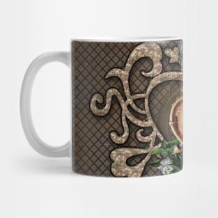 Wonderful steampunk hearts, clocks, gears and flowers Mug